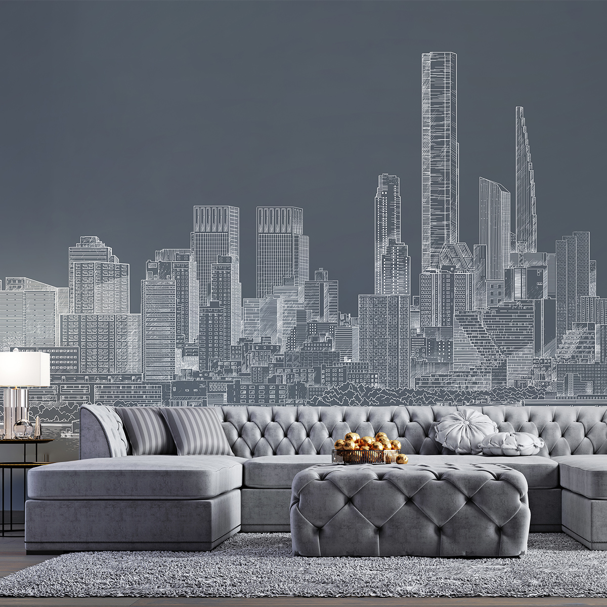 Tapet manhattan grey, dream prints 